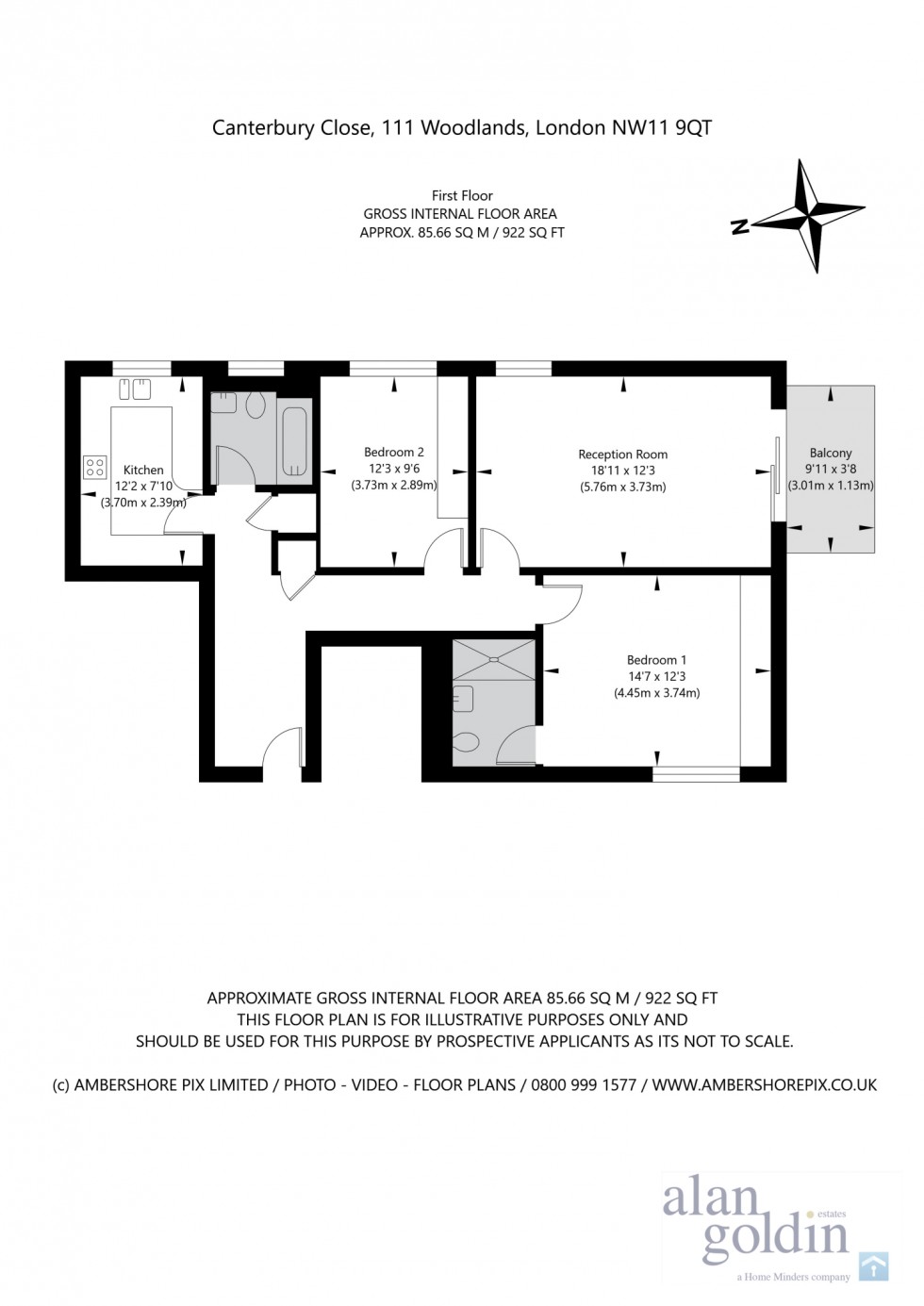 Floorplan for Woodlands, NW11