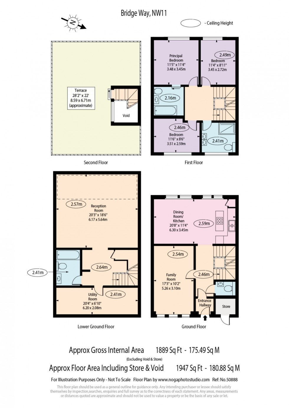 Floorplan for Bridge Way, NW11